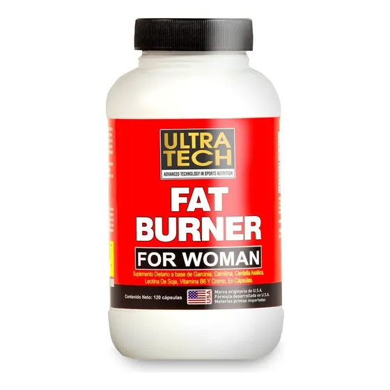 Quemador De Grasa Para Mujer, Fat Burner Ultra Tech 120 Cáps Sabor Sin Sabor