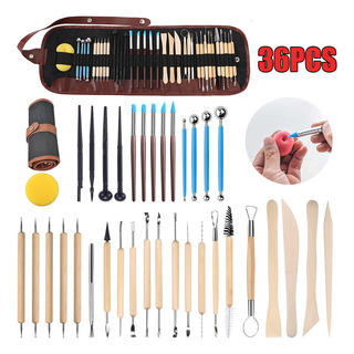 Kit De 36 Piezas Profesionales Para Esculpir, Modelar Y Cort Kit De 36 Piezas Profesionales Para Esculpir, Modelar Y Cort