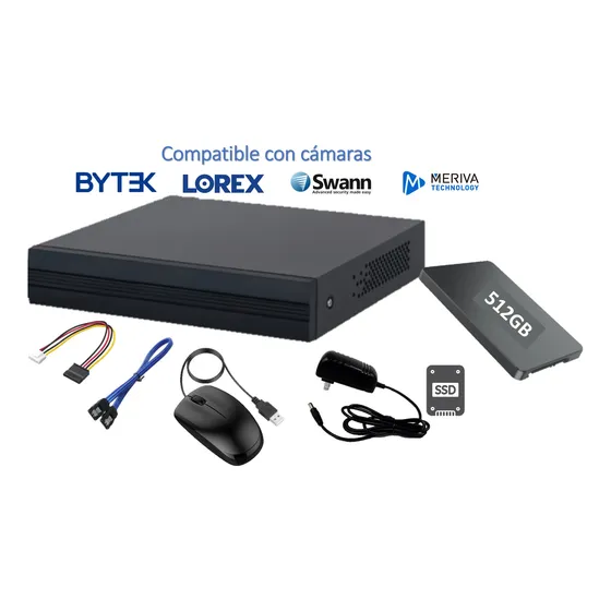 Dvr 8 Canales 2 Megapíxeles Compatible Cámaras Bytek Con Hdd