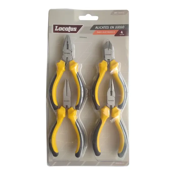 Juego X 4 Alicates Para Electrónica Lacatus