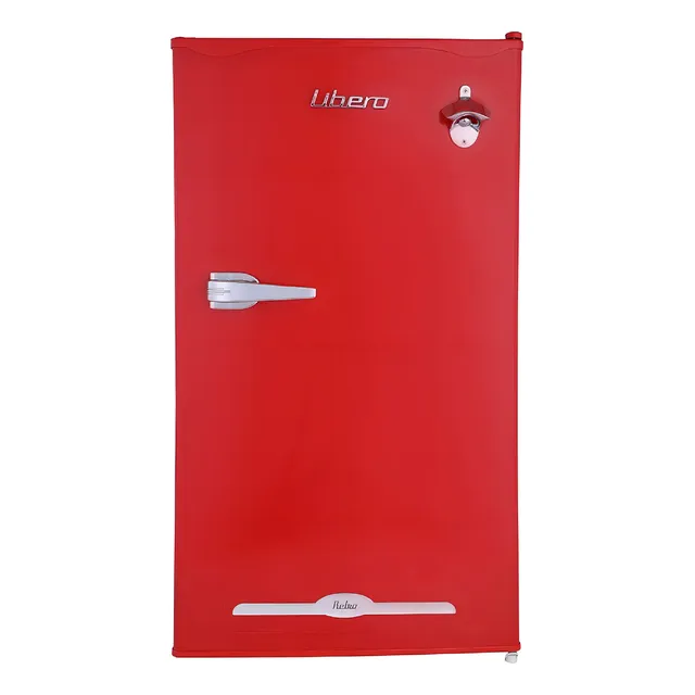 Refrigerador frigobar Libero LFB-90 color rojo con capacidad de 90L
