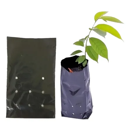 Saco Para Mudas De Plástico Preto 15 X 25 Cm Com 500 Unidade
