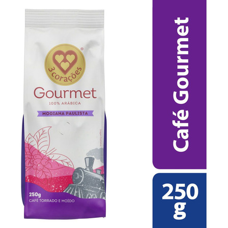 Café Torrado E Moído Gourmet Mogiana Paulista 250g 3 Corações Café Torrado E Moído Gourmet Mogiana Paulista 250g 3 Corações