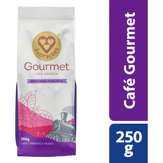 Café Torrado E Moído Gourmet Mogiana Paulista 250g 3 Corações Café Torrado E Moído Gourmet Mogiana Paulista 250g 3 Corações