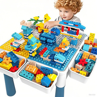 Mesa Juego Actividades Bloques Niños Con Silla Y 206 Bloques Mesa Juego Actividades Bloques Niños Con Silla Y 206 Bloques