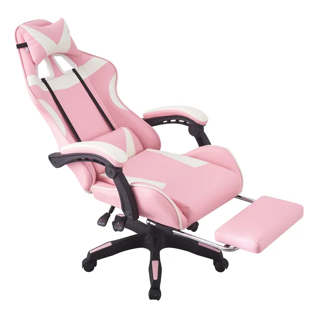 Silla Gamer Ergonomica Rosada Tipo Gaming