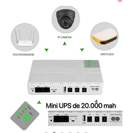Miniups Mini Ups Fuente Power Bank Portátil 20.000 Mah
