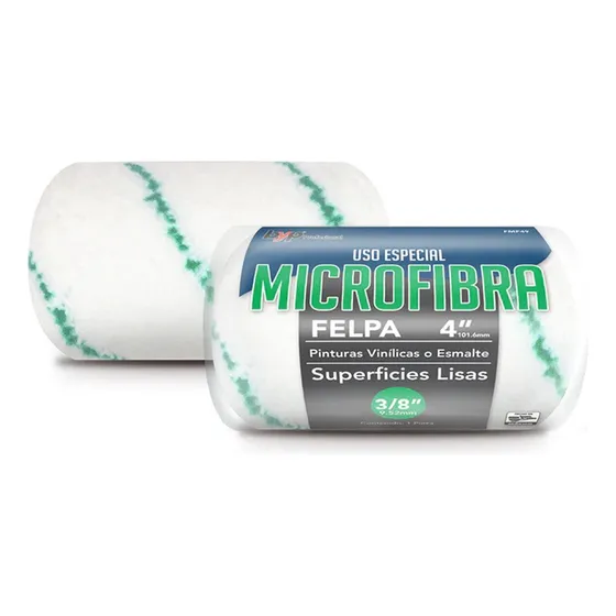 Byp Felpa Microfibra Para Rodillo Superficies Lisas 4 X 3/8 