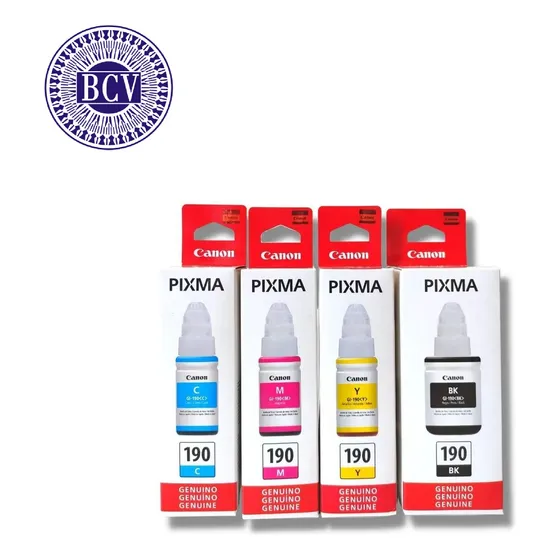 Kit Tinta Canon Gi190 Pixma (4 Colores)