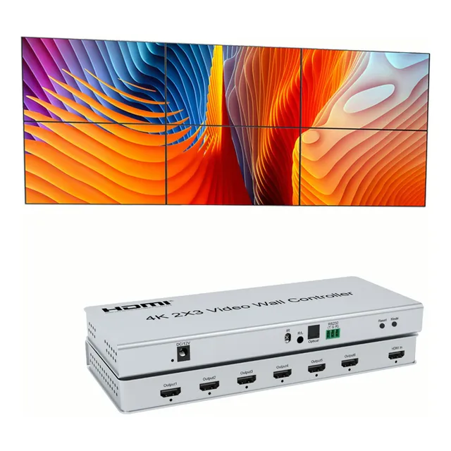 4k@30hz 2x3 Hdmi Video Wall Controller Rotación De 180 