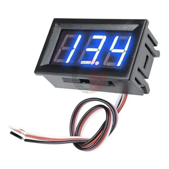 Voltímetro Digital Com Remote Som Automotivo Capa 12v 3 Fios