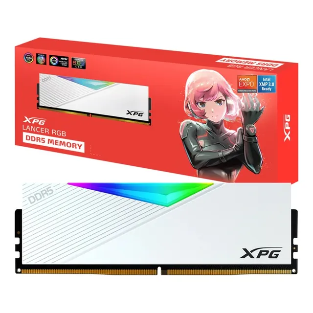 Memoria para jugadores Xpg Lancer Rgb Amd Expo Ddr5 32 GB Cl32 6400 MHz