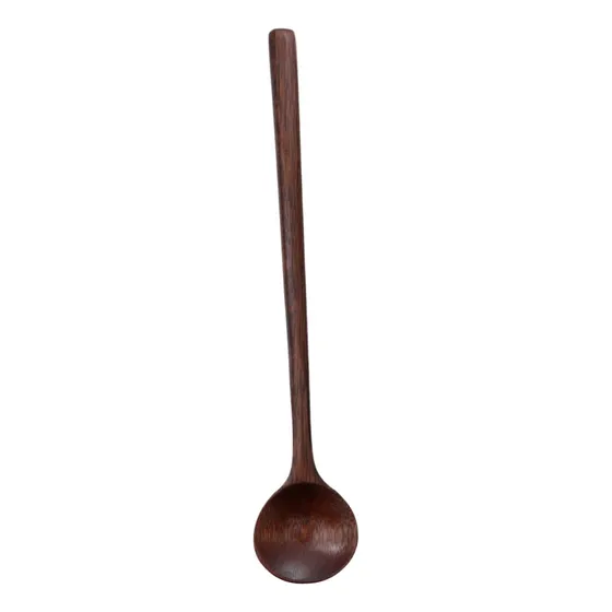 1 Cuchara Mezcladora Mango Largo Madera Cucharon Cocina Para