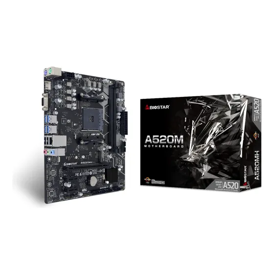 Tarjeta Madre Biostar A520mh Am4 Ddr4 Ryzen 3gen Y 4gen