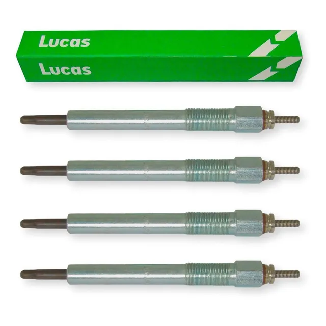 Kit X4 Bujias Precalentamiento Lucas Isuzu Pick Up 2.5d 2.8d