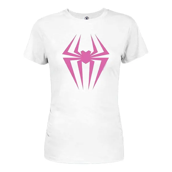 Spiderman Camiseta Para Mujer Con Logotipo De Corazon Y Simb
