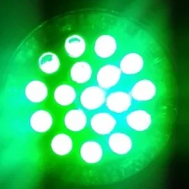 Bombillo Dicroico Led Verde Gu10 110v 50000h 18 Led