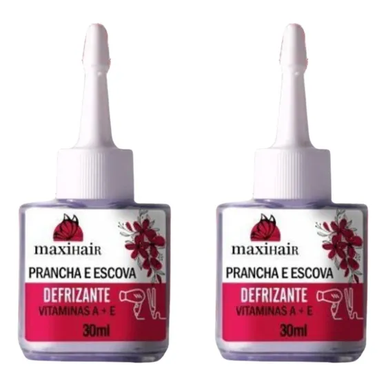 Reparador De Pontas Maxihair 30ml Prancha Escova- Kit C/ 2un
