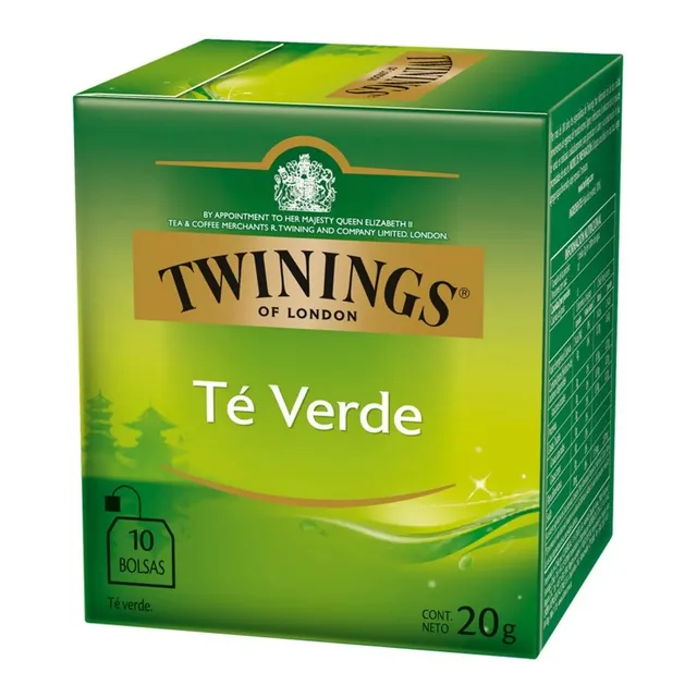 Te Twinings Té Verde Caja X 10 Saquitos De 20 Gramos