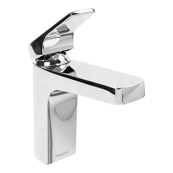 Monomando Para Lavabo Proyecta Quadratta Mo8-qa-01 Cromo