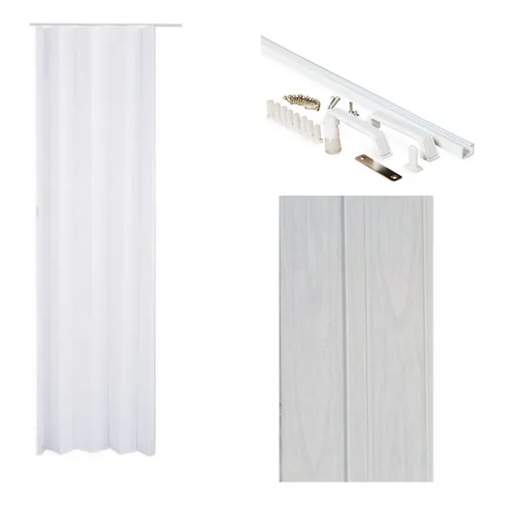 Puerta Plegable Color Marfil 90 X 210 Cm