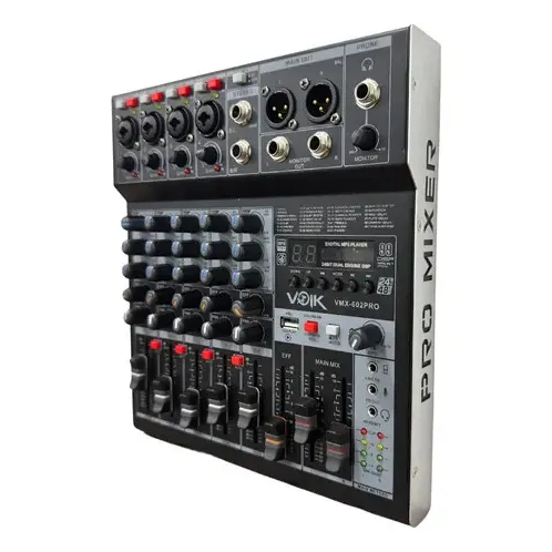 Mesa de Som Analógica Mackie Profx6v3 6 Canais USB | Frete grátis