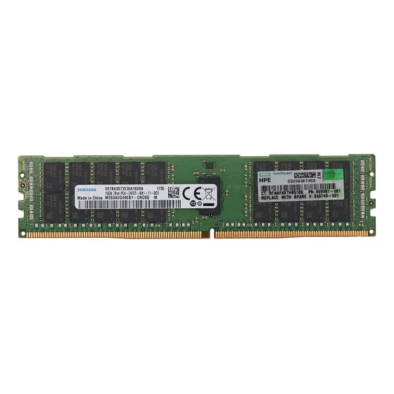 Memória Ddr4 Pc4-2400t 16gb 2rx4 Rdimm Servidores Hp Dell