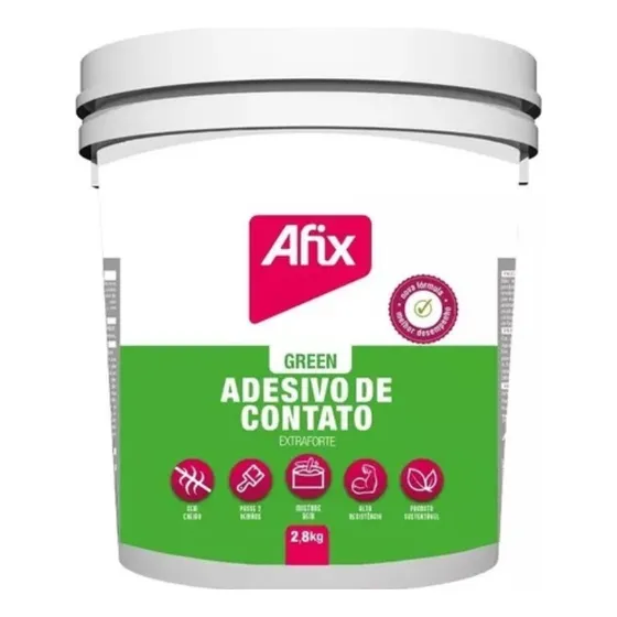 Cola De Contato Afix Green 2,8kg ( Sem Touol Sem Cheiro) Cor Ampar