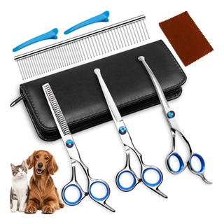 Tijeras Para Cortar Cabello, Juego De 7 Piezas, Tijeras De Tijeras Para Cortar Cabello, Juego De 7 Piezas, Tijeras De