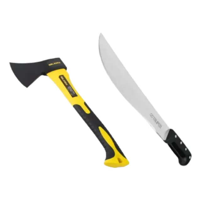 Combo Hacha De 1kg Mas Machete Truper Ideal Para Podar Hogar