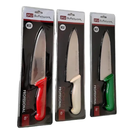 Cuchillo Chef Hoja De 8* 20 Cm Paq 3 
