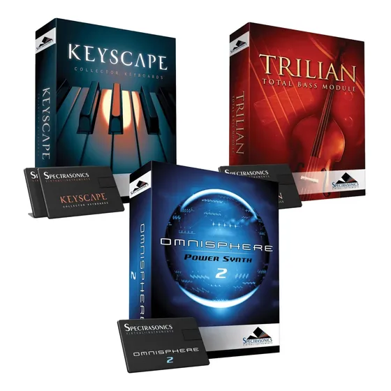 Omnisphere 2 + Keyscape + Trilian - Spetrasonics Pro