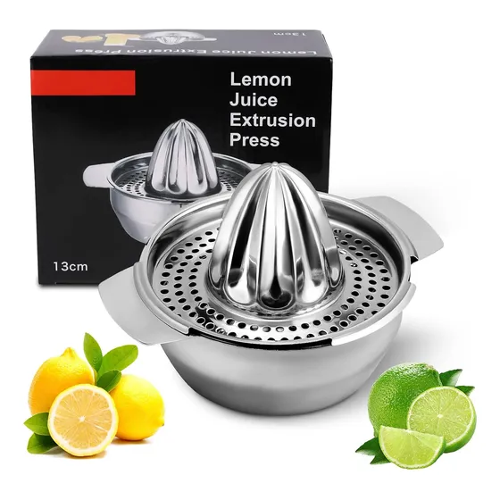 Exprimidor Manual Acero Inoxidable Jugo Limon Fruta Cocina
