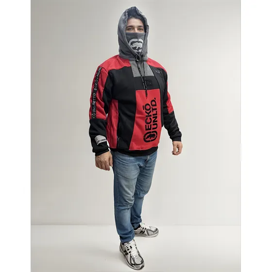 Moletom Ninja Ecko Unltd Vermelho E Preto Coleçao 2025