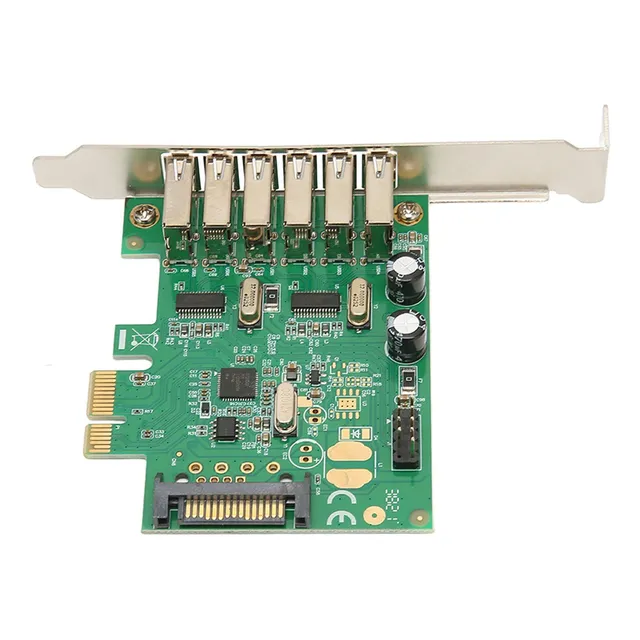 Tarjeta De Expansión Pcie A Usb Interna De 6 Puertos Usb2.0