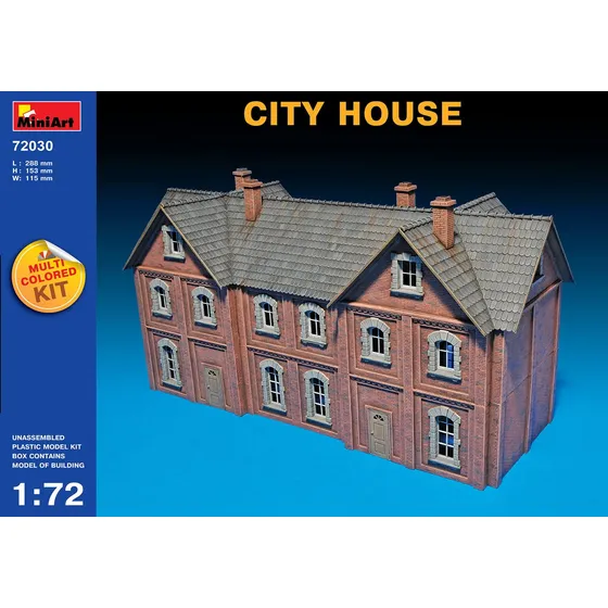 Miniart 1: 72  Ciudad Casa (multi Coloured Kit)
