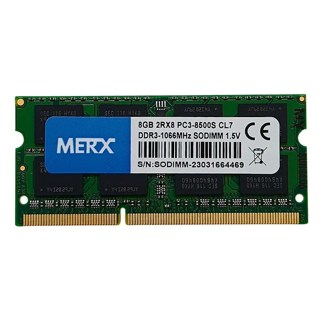 Memoria Ram Ddr3 8gb 1066mhz Notebook 1.5v Pc3 8500 Sodimm