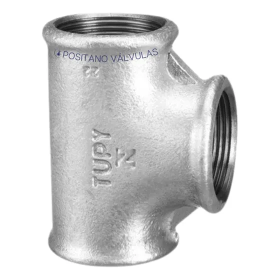 Te 90° Galvanizado 1/2'' Polegada Bsp Femea - Tupy 