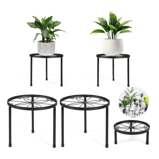 5pz Bases Para Maceteros De Hierro Plantas Porta Macetas