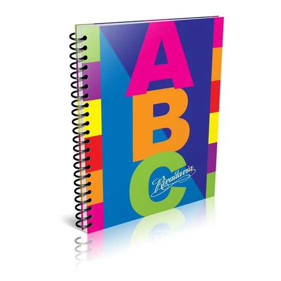 Rivadavia ABC Espiralado 100 hojas rayadas 1 materias unidad x 1 27cm x 21cm tapa carton color rojo