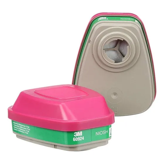 1 Par 3m 60924 Combo Filtro Para Amoníaco/metilamina P100