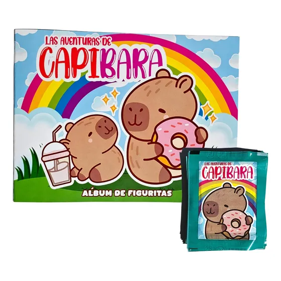 Figuritas Capibara 2025 Album + 20 Sobres Fs