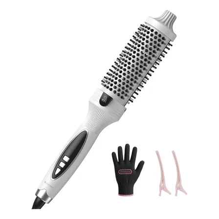 Modelador De Cachos Pente Dear Quente Íons Negativosportátil Branco 127-220v