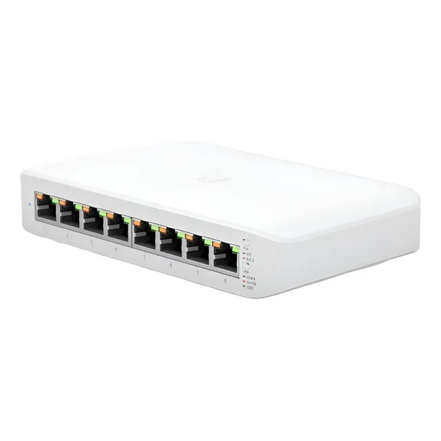 Unifi Switch Ubiquiti 8 Puertos 52 W 4 Poe+ Usw-lite-8-poe
