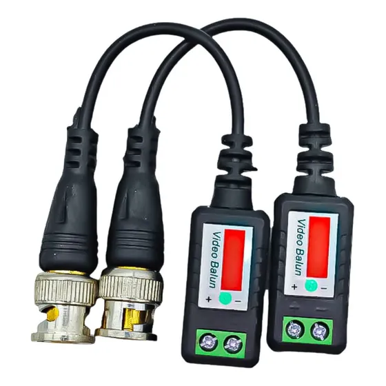 Cabo Balun Conector Transmissor Utp Cat5 Ahd Tvi / Hd-cvi