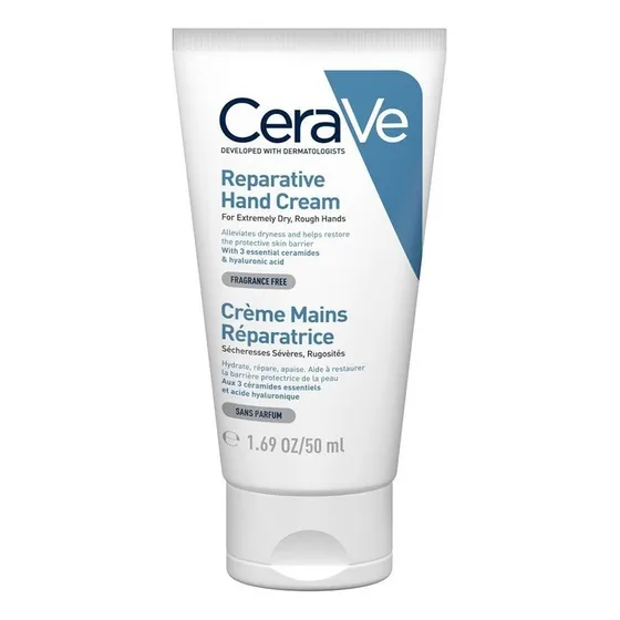 Crema para manos CeraVe Crema Reparadora de Manos en pomo de 50mL/48g