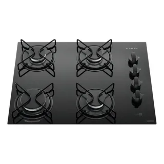 Cooktop 4 Bocas Atlas Agile Up Mesa Vidro Mega Chama Bivolt