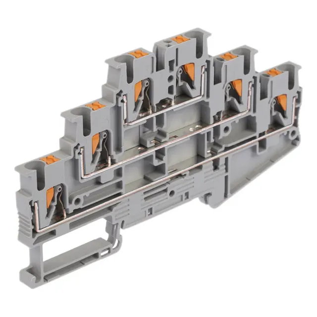 Phoenix Contact 5pz Clema Push-in 3 Pisos 20a 12awg 500v