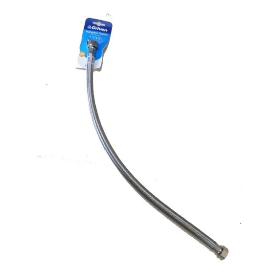 Canilla Flexible 1/2x1/2 Malla De Acero Pesada 60cm