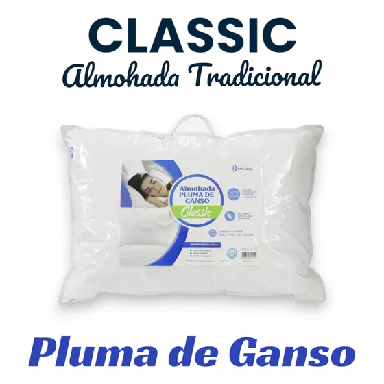 Almohada Pluma Ganso Ducarsil Classic 70x50 Cm Tradicional